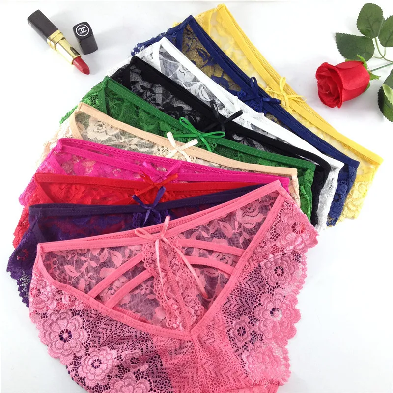 

Jian Peng Seamless Lace Sexy Net Yarn Panties Low waist within Temptation Underwear Women Lace Embroidery Transparent Panties