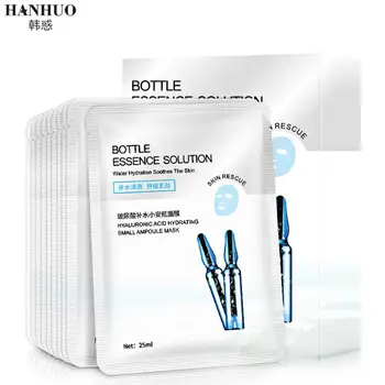 

HANHUO Hyaluronic Acid Face Mask Moisturizing Small Ampoules Replenishment Silk Mask Face Skin Care