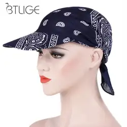 Для женщин Sunhat Высокое качество модные с принтом головы шарф-маска шляпа Topee оголовье Кепка Прямая поставка