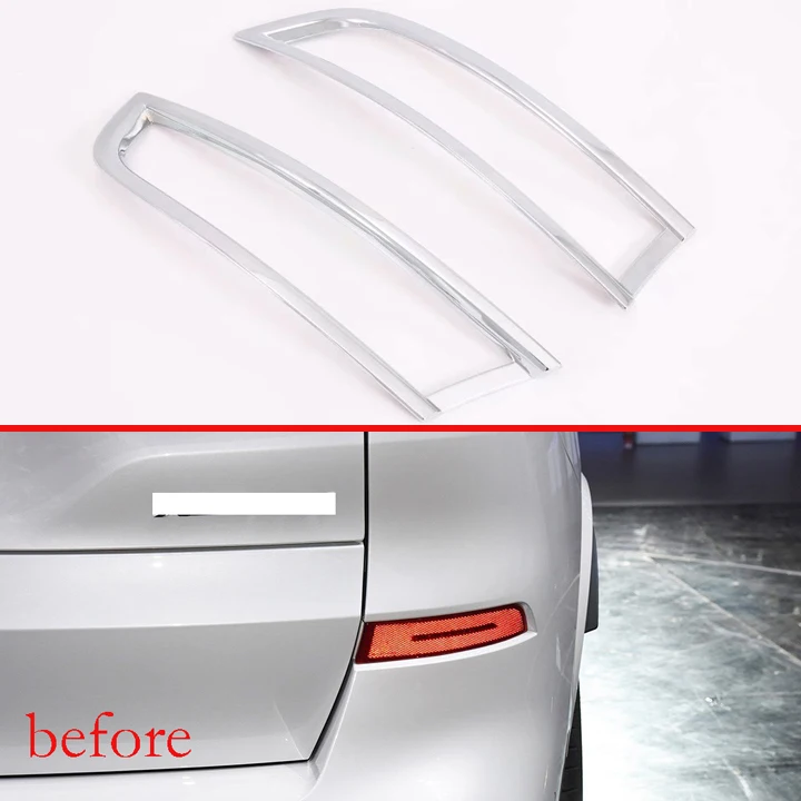 Details about   Rear Fog Light Lamp Cover Trim For BMW X5 G05 2019 2020 Chrome Tail Foglights
