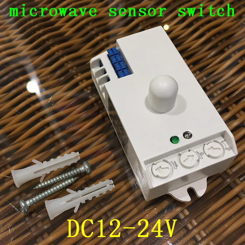Led Microwave Radar Sensor Switch DC12V-24V 7A light control Hunman Body Motion HF Detector Lights Switch for led lamp CM123 (3)
