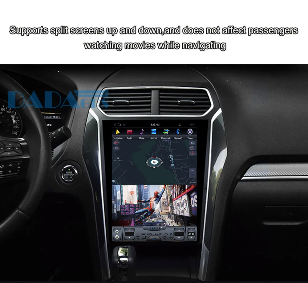Cheap 12.1"Tesla style Android Car No DVD Player GPS Navigation For Ford Explorer 2010 2011 2012 2013 2015 2016 multimedia radio 11