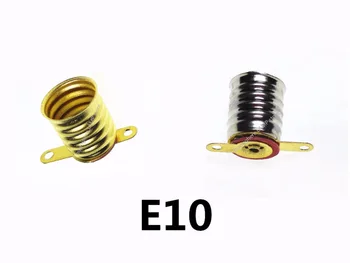 

50PCS/LOT E10 lamp holder E10 bulb seat E10 BASE screw lampholder Old flashlight holder