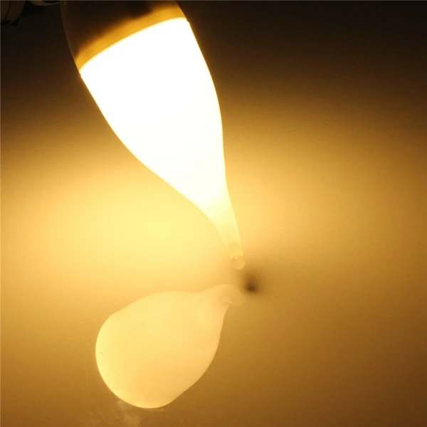 E27 3 W светодиодный Лампа Белая теплая белая светодиодная свеча светильник лампочка-свеча AC 220 V