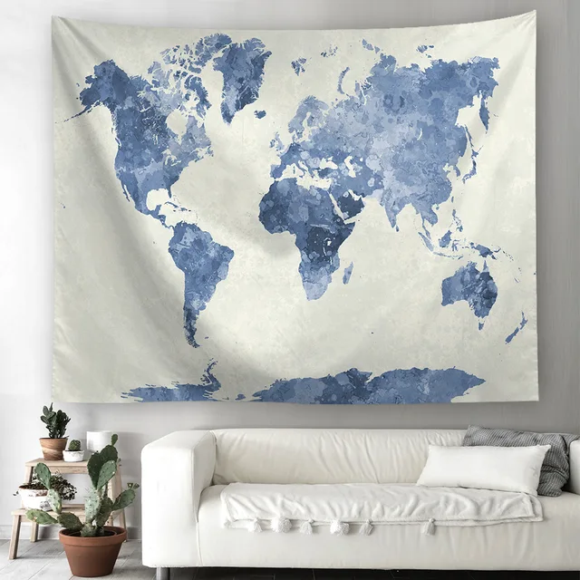 tapestry wall hanging carpet home living decor blanket world map polyester sheet tapestries 150x100150x130