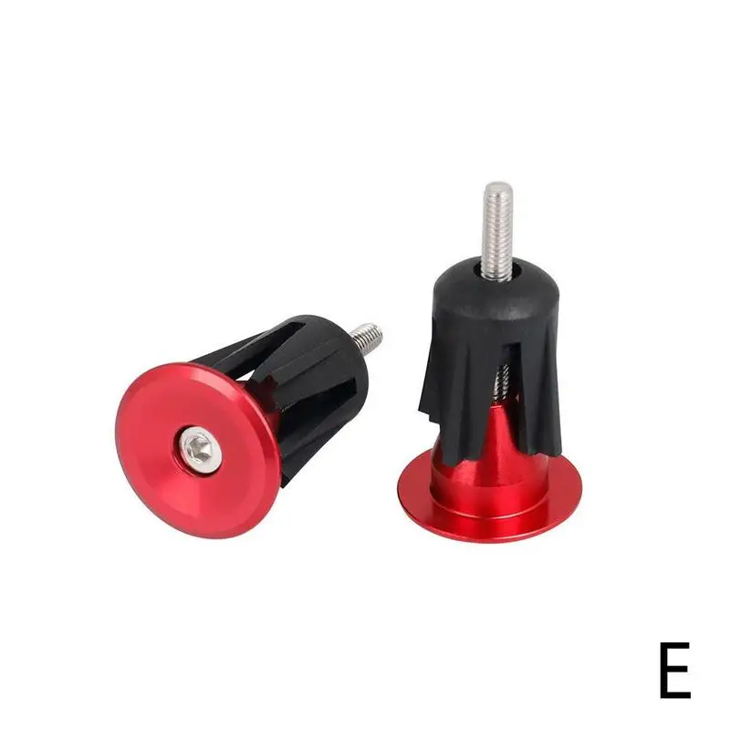1 пара велосипедных крышек для руля, алюминиевые ручки для руля, заглушки для руля, крышки для руля s, крышки для велосипеда X9N9 - Цвет: Красный