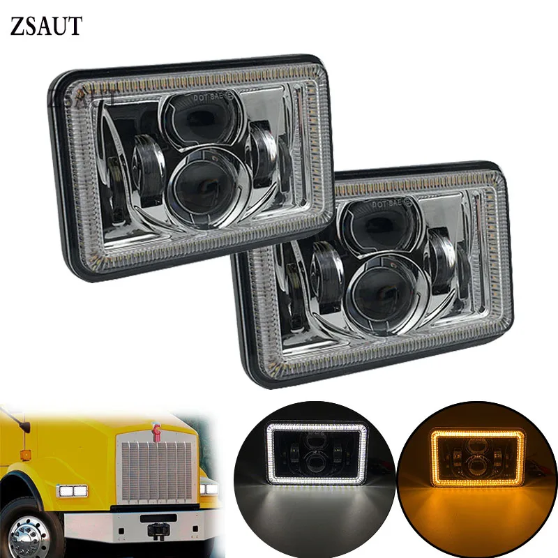 

For Chevy Camaro Iroc-Z 1982-1992 headlamp replacement 4x6 LED headlight work lighting with Hi/Lo beam head lamp for Mustang