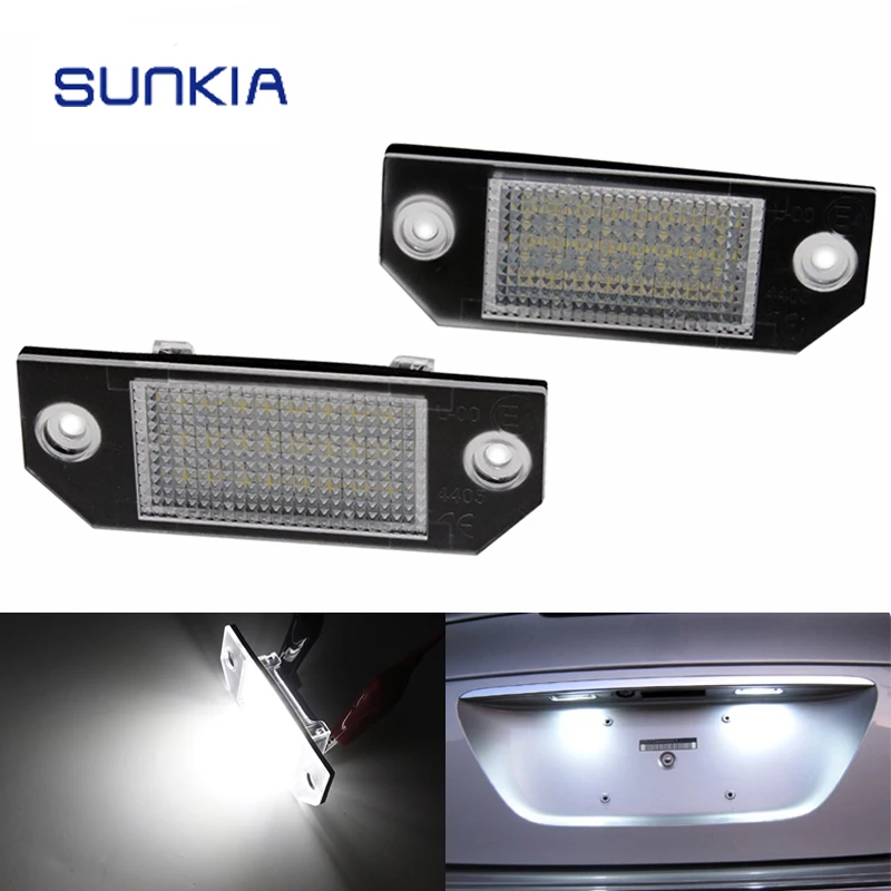 2Pcs/Set SUNKIA LED Number License Plate Lights Pure White Color For Ford Focus C-MAX MK2 03-08 Free Shipping 2Pcs/Set SUNKIA LED Number License Plate Lights Pure White Color For Ford Focus C-MAX MK2 03-08 Free Shipping