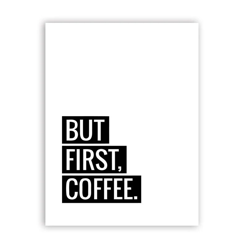 Кофейные искусственные принты кухонный домашний декор Постер Love Coffee Картина на
