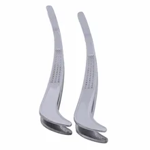 Ellenmar Пинцет для чайной чашки с изогнутой головкой, нескользящий дизайн, китайская чайная церемония, посуда для напитков, нержавеющая сталь, чайный зажим, аксессуары для чая