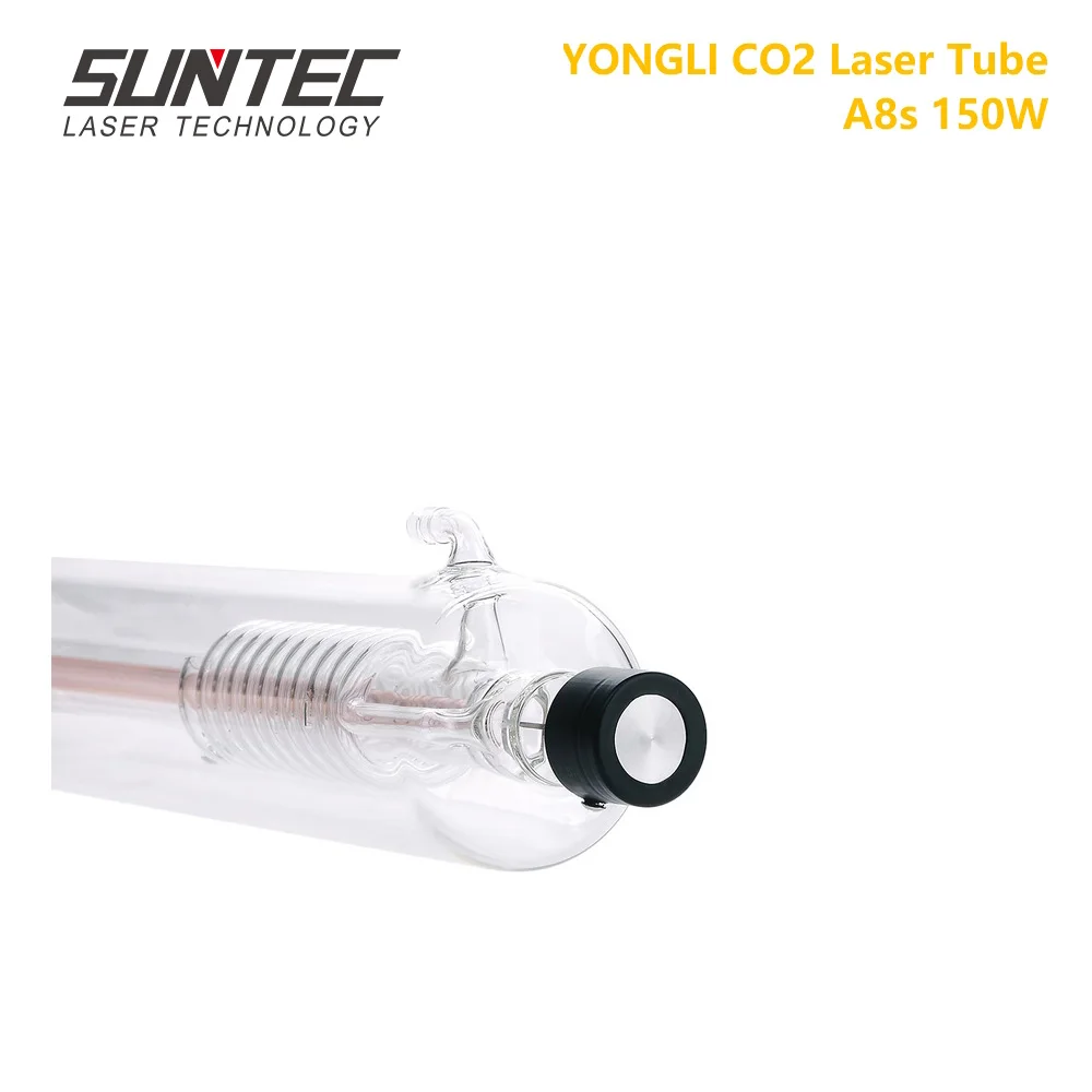 SUNTE YONGLI A8s 150W CO2 Laser Tube Length 1850 Dia. 80mm for CO2 Laser Engraving Cutting Machine With Wooden Case Box Packing