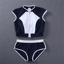 Bikini 2017 New Black White Crop top Swimming Suits for Women Bottom Swimsuit Brazilian Tankini Swimwear Beach Bathing Swim Suit