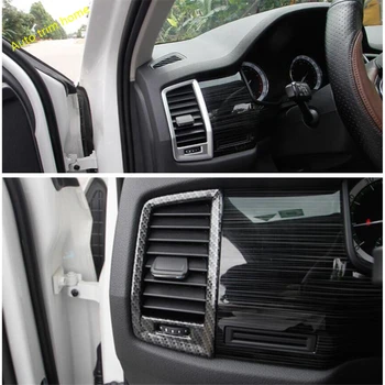 

Lapetus Dashboard Air Conditioning AC Outlet Vent Frame Cover Trim Fit For Skoda Kodiaq 2017 - 2020 ABS Matt / Carbon Fiber Look