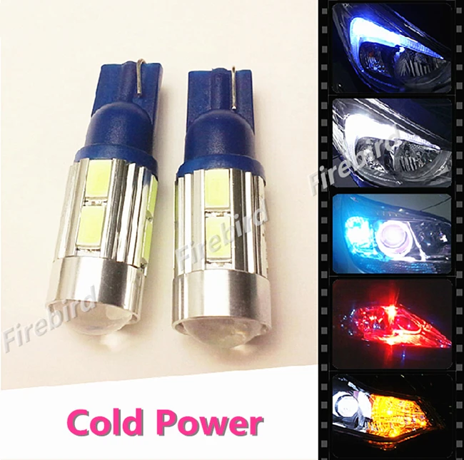 2 x T10/W5W/194 5630 10SMD со светодиодными линзами белые синие красные зеленые желтые