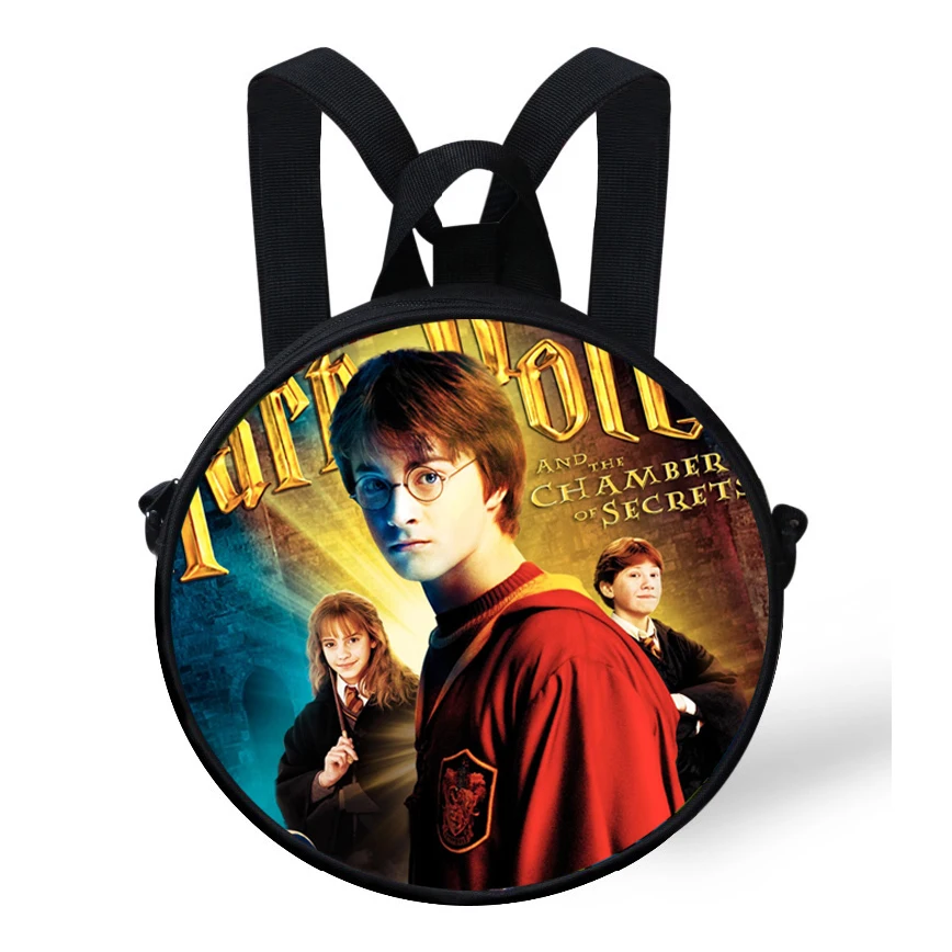 

9-Inch Round Bag Printing Fashion Character Harry Potter Backpack For Children Preschool Backpacks For Boys Girls Bags For Kids