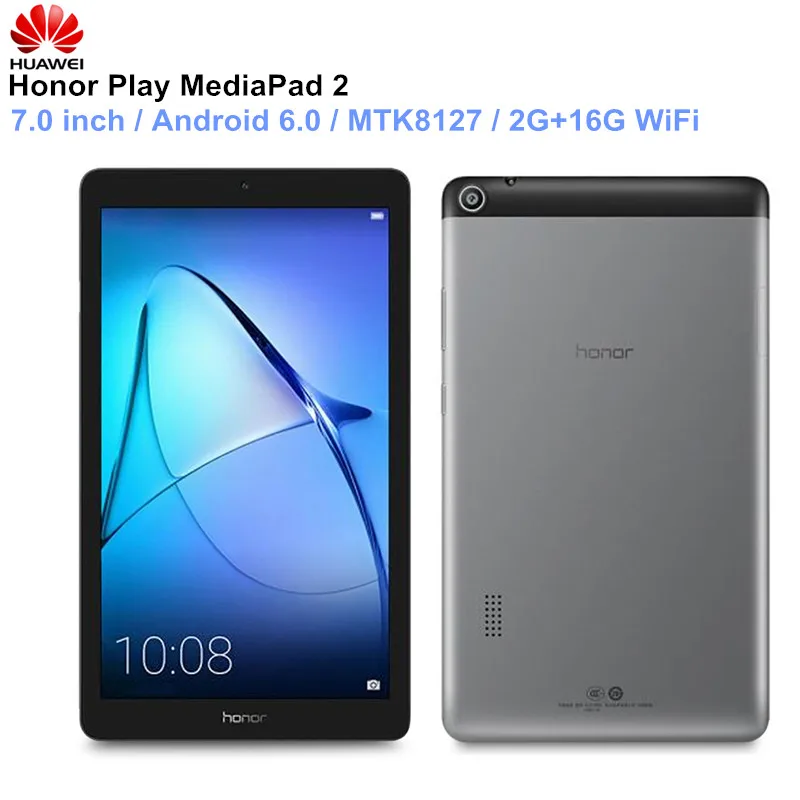 HUAWEI Honor Play MediaPad 2 Планшеты 7,0 дюймов Android 6,0 шт. MTK8127 4 ядра Bluetooth 4,2 Тетрадь 2 ГБ 16 ГБ WI-FI