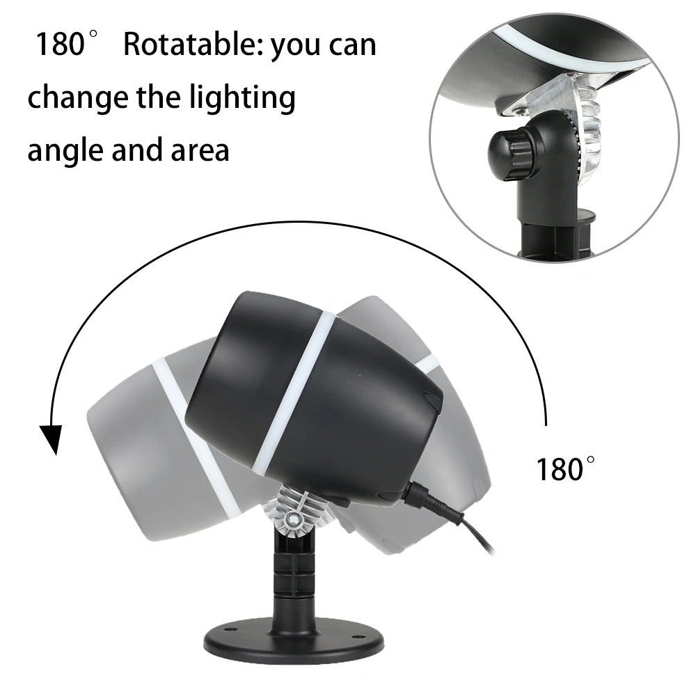 Tomshine LED Projector Lawn Lamp Light Starry Sky Christmas Spotlight Water-resistant Party Festival Decoration Home Garden Use Tomshine LED Projector Lawn Lamp Light Starry Sky Christmas Spotlight Water-resistant Party Festival Decoration Home Garden Use