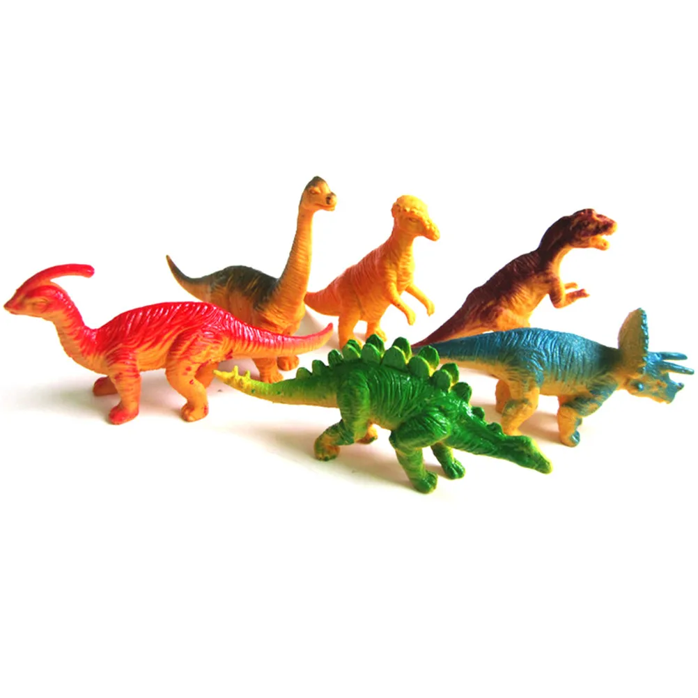 Figuras de plástico de dinosaurios surtidos, 6 unidades, modelo de  simulación - AliExpress Juguetes y pasatiempos