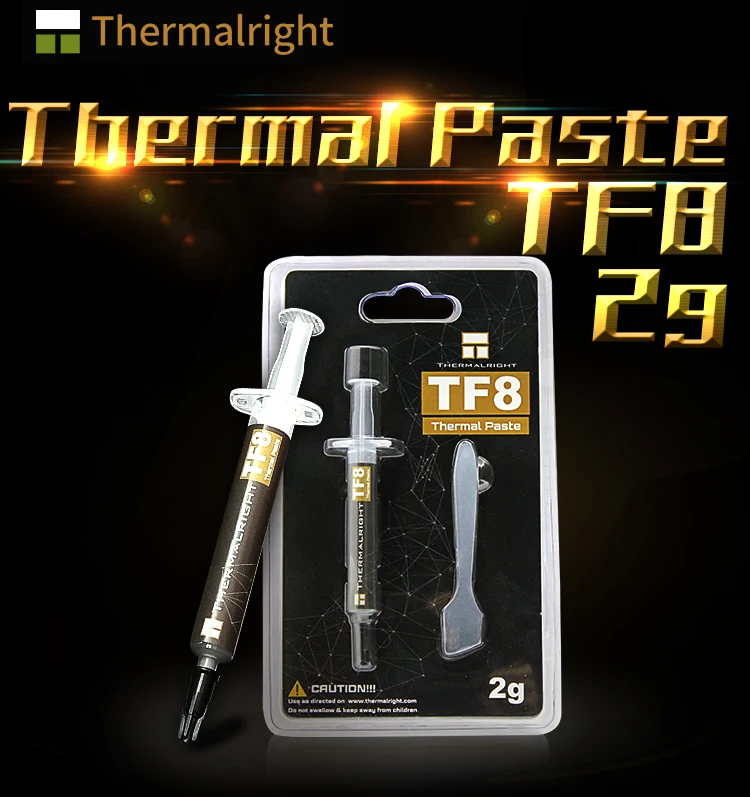Original Tf8 Thermalright Thermal Grease 138 Wmk Conductivity 2G Content Using For Notebook Gpu Card huismerk kopen in de aanbieding Original Tf8 Thermalright Thermal Grease 138 Wmk Conductivity 2G Content Using For Notebook Gpu Card huismerk kopen in de aanbieding