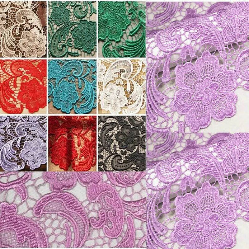 

High Quality Water Soluble Three-dimensional African Heavy Lace Fabric For Wedding Dress