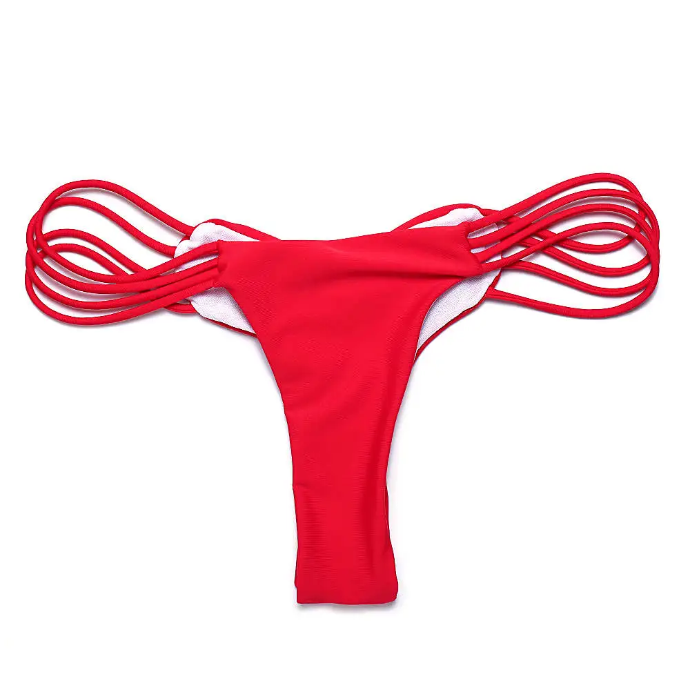 BANDEA, женское бикини, низ, купальник, бразильское нижнее белье, бикини сердце, дерзкие штаны, купальный костюм, дно бикини, пляжная одежда - Цвет: Красный