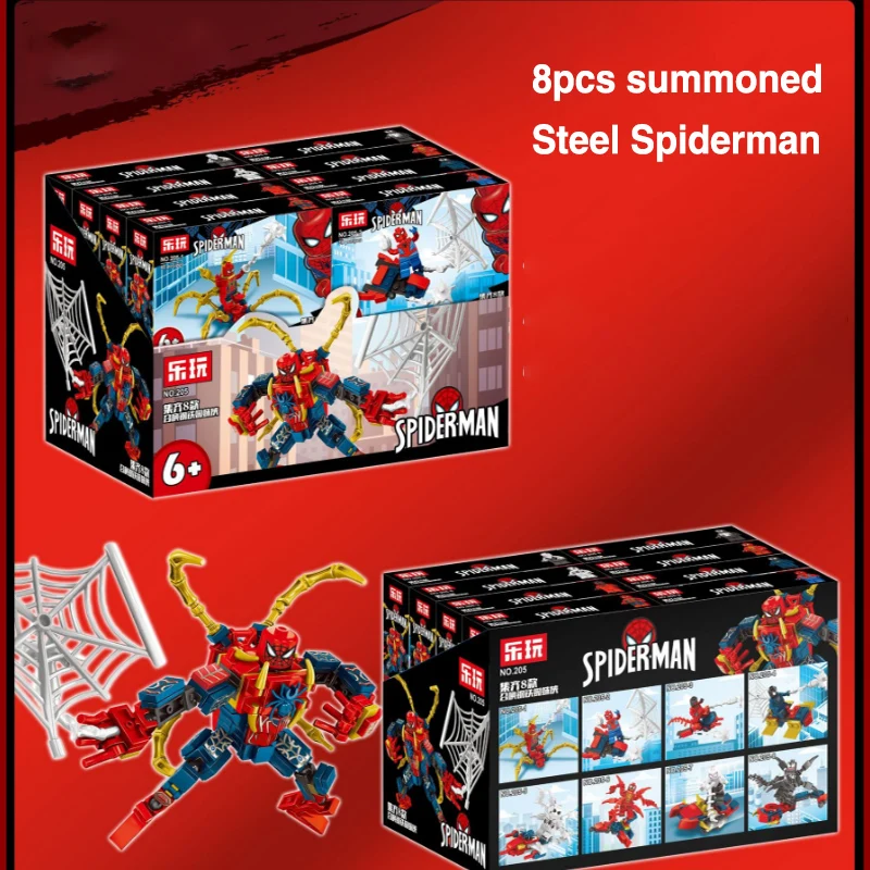 

2019 New Avengers 4 Endgame Super Hero Infinity War 4 in 1 Legoed Building Blocks Iron Spiderman Ultimate Battle Toys for child