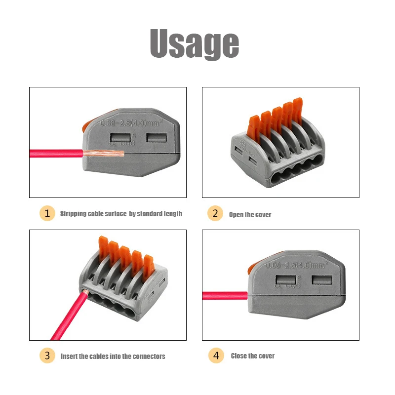 5 шт. 2 Pin 3 Pin 5 Pin провода клеммные колодки PCT-212 PCT-213 PCT-215 клеммный блок провода компактный Универсальный разъем 0,08-4.0mm2