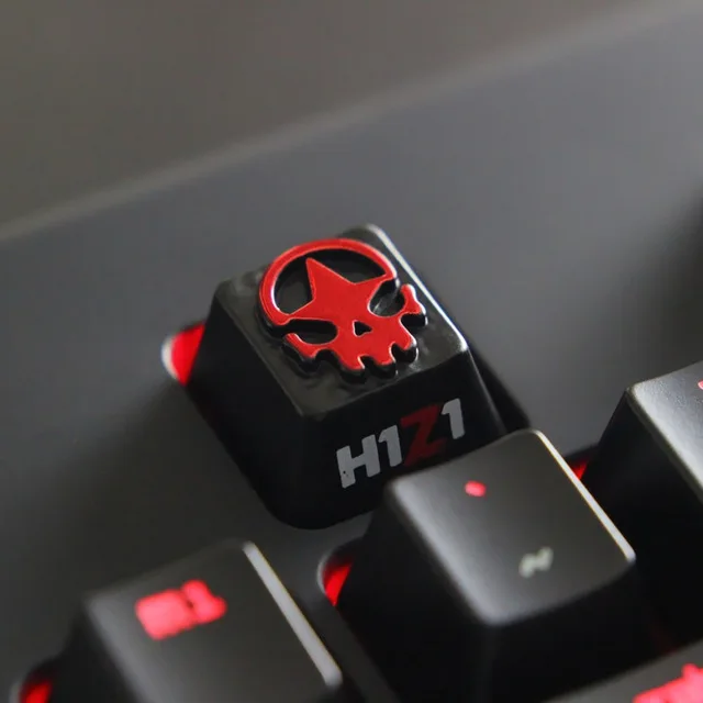 Заказной тисненый цинковый сплав keycap Для Игры Механическая клавиатура, высококачественный уникальный DIY для C - Цвет: H1Z1