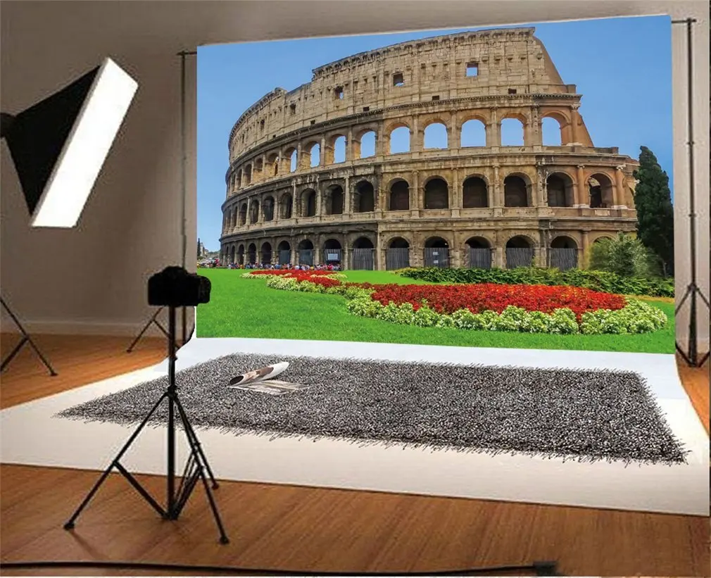 

Photography Backdrop Ancient Eternal Wonder Colosseum Rome Italy Landmark Photo Background