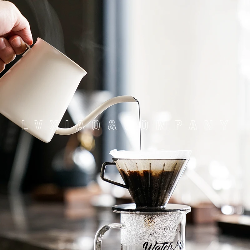 

watchget 350ml Stainless Steel Coffee Pot Drip Long Spout Kettle Cup Home Kitchen Pour Over Coffee and Tea Pot