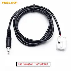Feeldo стерео аудио 3.5 мм штекер AUX кабель-адаптер для Peugeot 307/308/407/408 /также для Citroen C2/C5/RD4/C-Quatre/Sega