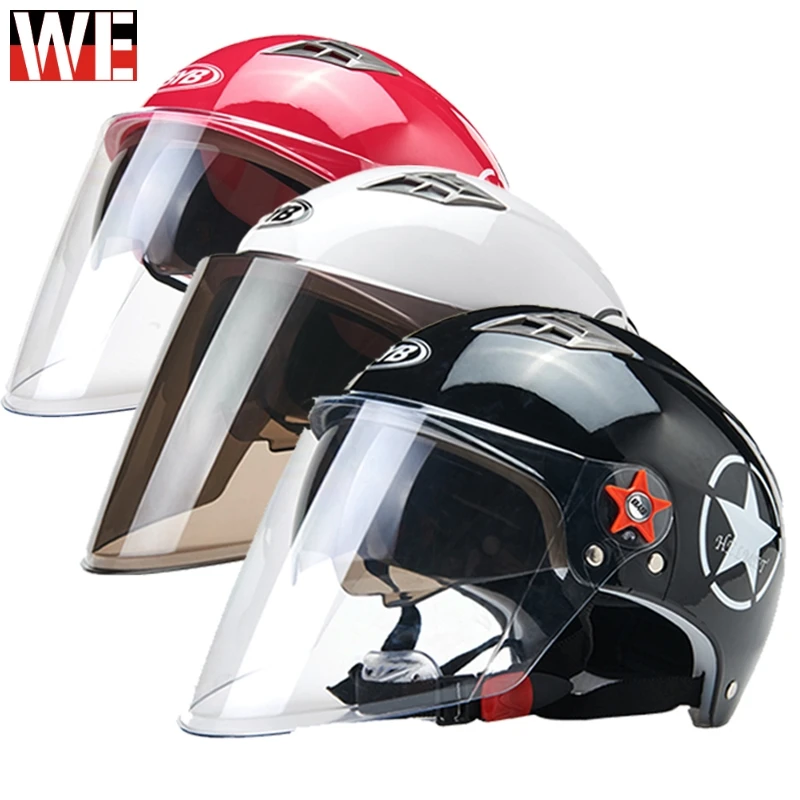 

Motorcycle Helmet Women Men Scooter Moto Motorbike Motocross Helmet Protective Gear Double Face Shield mtb Bicycle Safety Hat