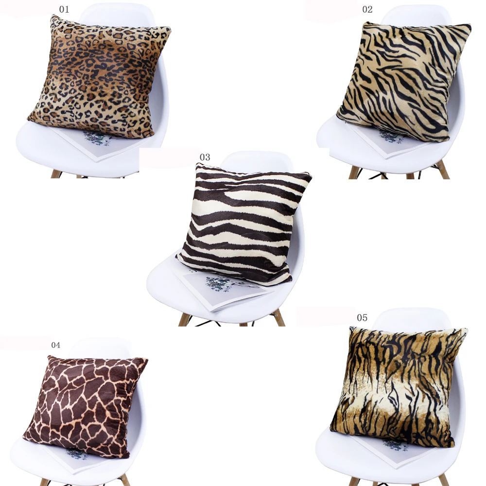 

Leopard Print Super soft sofa cushion cover 30x50/40x40/45x45/40x60/50x50/55x55/60x60cm size decorative throw pillow case
