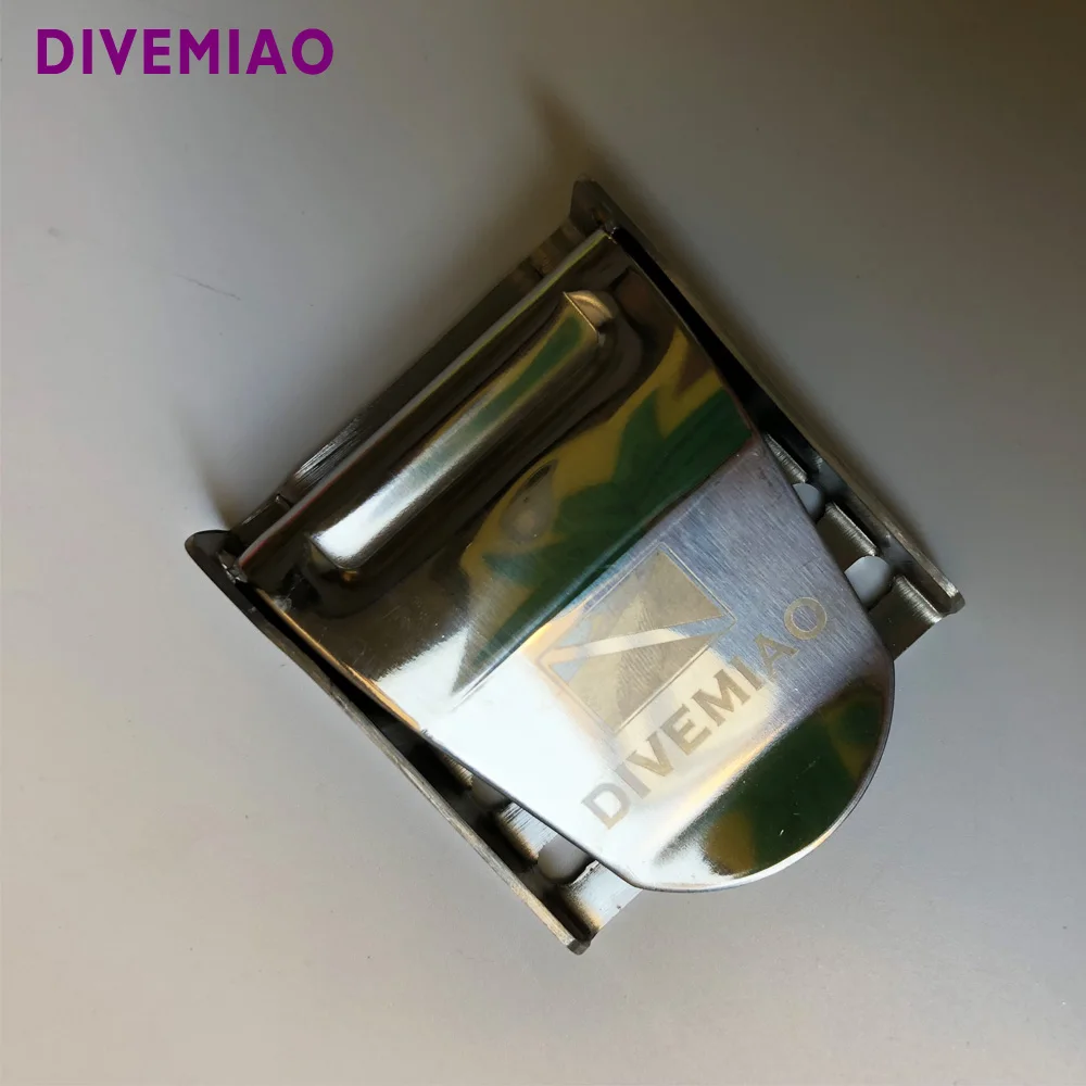 

DIVEMIAO scuba dive equipment belt buckle 304 stainless steel buckle Without teeth suit for dive webbing and silicone belt