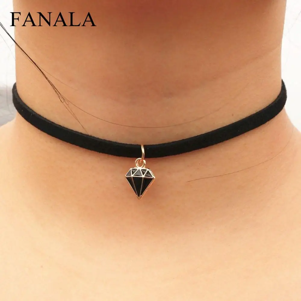 Necklace Geometric Choker Colar New Bijoux Jewelry Punk Hot Triangle Gothic Statement for Pendant Gift Women NK986 | Украшения и