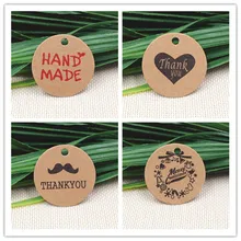 500 шт крафт-бумага Красивая Закладка Подарочные Метки DIY ручной работы ценники/пакеты для выпечки упаковочные этикетки для цветов/косметики