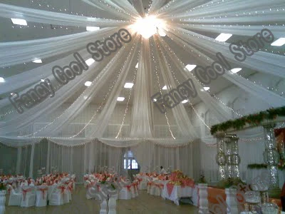 18pcs 0 45m 12m Ice Silk Fabric Ceiling Drape For Wedding