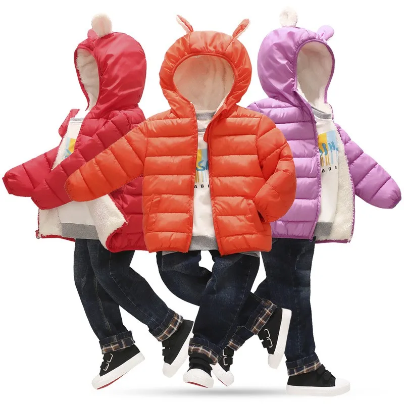 COOTELILI Baby Toddler Boys' Winter Clothing Thicken Cotton Fleece Warm Parka Jacket For Girls Infant Overcoat 90-130cm (11)
