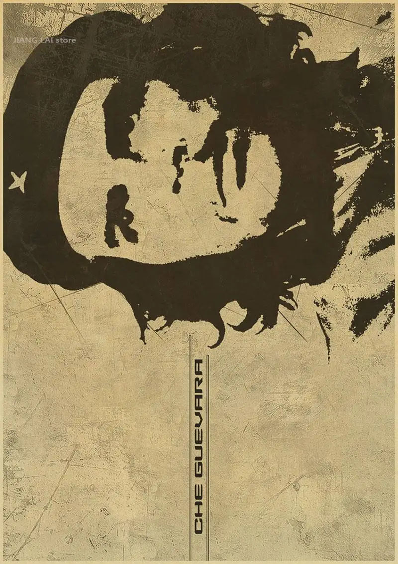 Че Гевара ретро фильм плакат комиксы украшение дома Живопись стены задний план карта крафт-бумага рисунок повесить изображение фото
