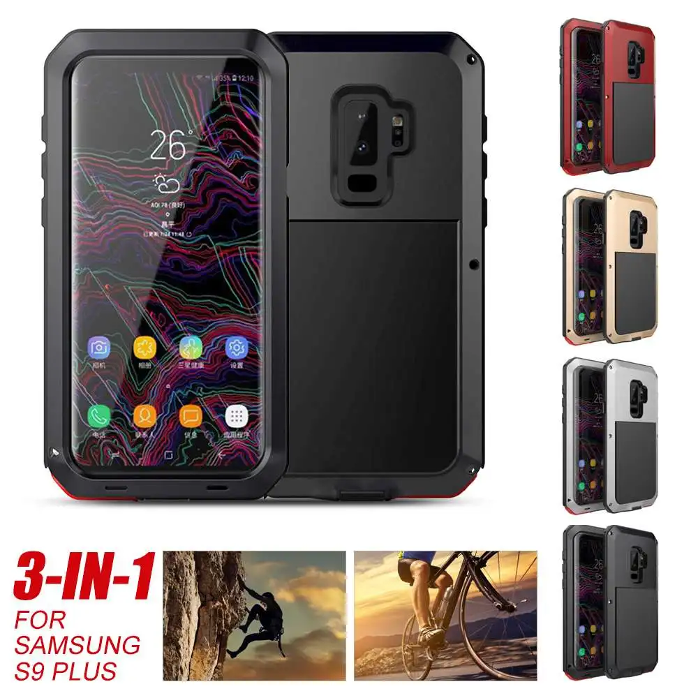 

1PC Bakeey Aluminum Alloy Warterproof Shockproof Dirproof Protective Case ForGalaxy S9 Plus