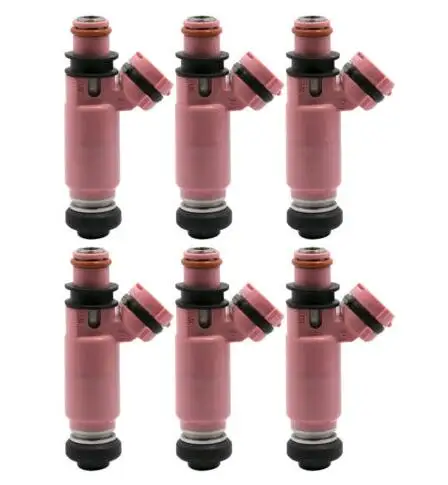 

6pcs Car Styling Fuel Injector 16611-AA370 For Su*baru Pink 565cc STI WRX Forester 16611AA510 3910