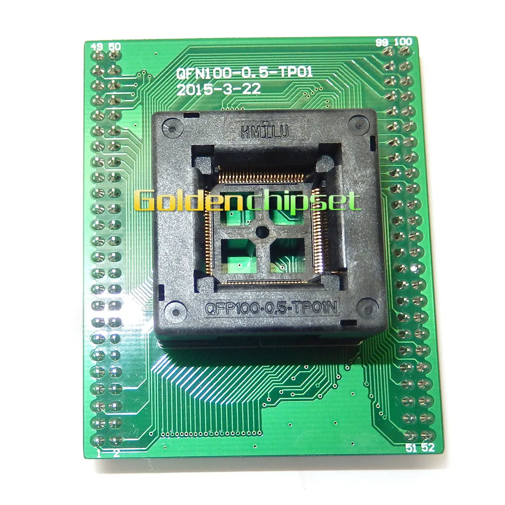 

Top Quality TQFP100 FQFP100 QFP100 to DIP100 Programming Socket OTQ-100-0.5-09 Pitch 0.5mm IC Body Size 14x14mm Test Adapter