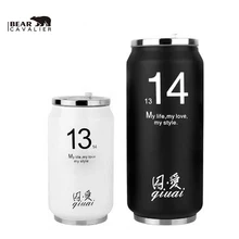 BearCavalie neue Becher Saugnapf 304 Edelstahl-thermoskanne isoliert Becher 300 ML 500 ML Thermische Flasche Thermos Isolierflasche tassen