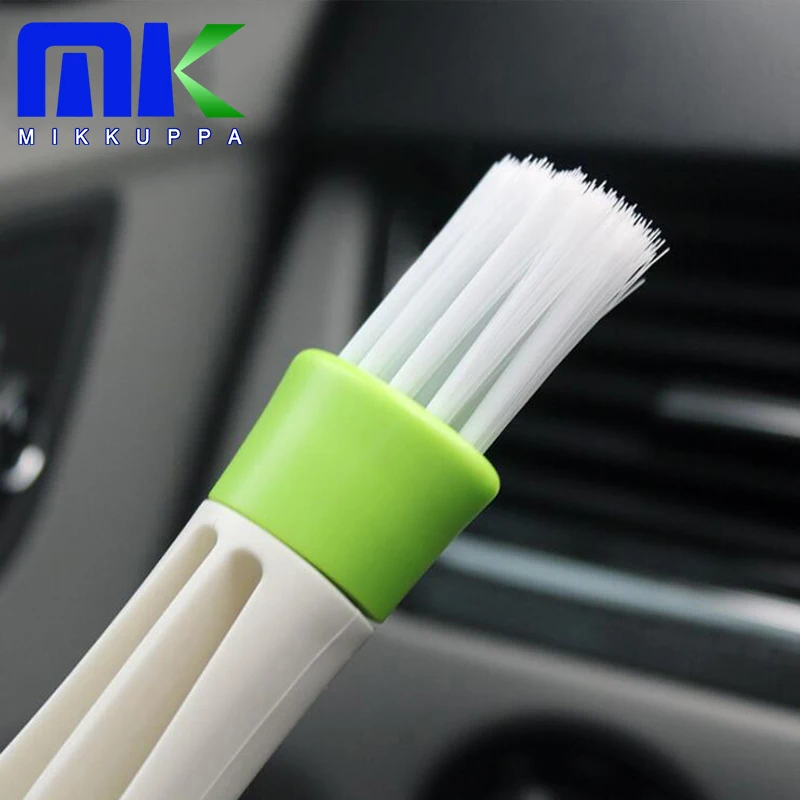 

MIKKUPPA Double Ended Auto Car Air Conditioner Vent Outlet Cleaning Brush Car Meter Detailing Cleaner Blinds Duster Brush