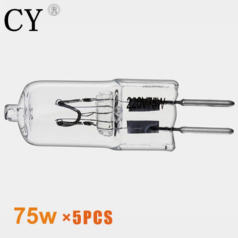 Lightupfoto 5pcs Pro Studio Strobe Flash Modeling Lamp Light Bulb 75W