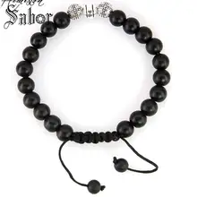 Обсидиан и крест герой бусины Compilation браслет ювелирное изделие подарок для мужчин B653 Томас ювелирные изделия