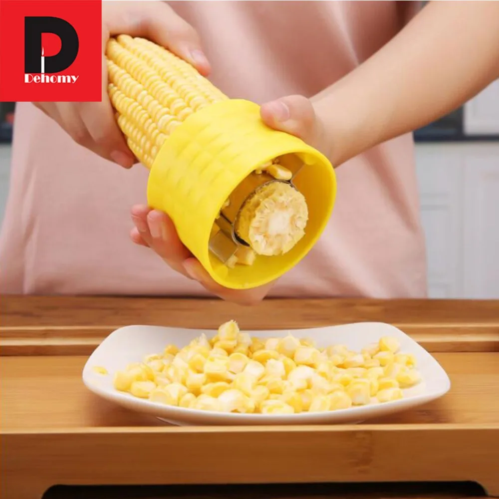 Dehomy Manual Slicers Corn Stripper Stainless Steel Peeler Cob Cutter Remove Cooking tools Kitchen Accessories Home Gadgets Dehomy Manual Slicers Corn Stripper Stainless Steel Peeler Cob Cutter Remove Cooking tools Kitchen Accessories Home Gadgets