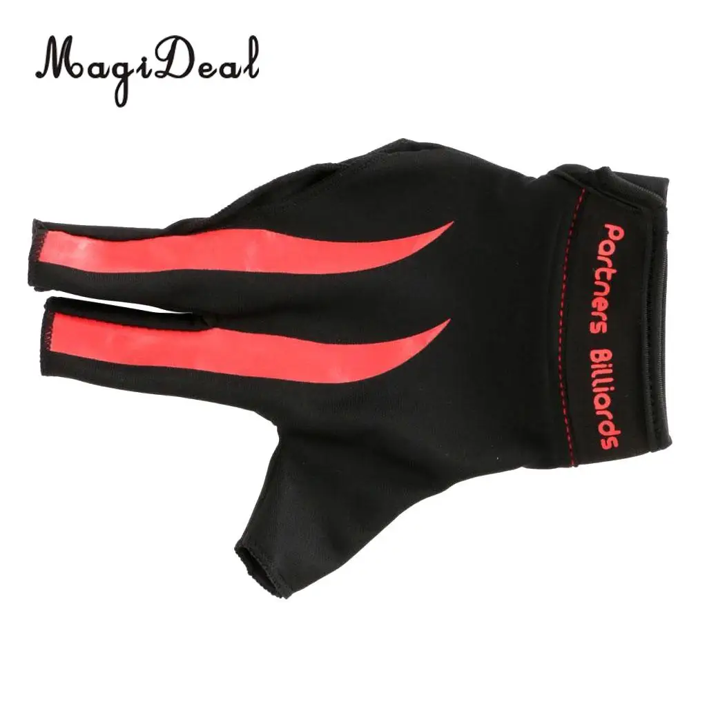 MagiDeal Quality Three-Finger Breathable Right Hand Snooker Pool Cue Stick Billiard Glove