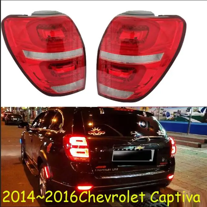 2 шт. бампер taillamp Для Captiva задний светильник 2011 2012 2013 год светодиодный задний фонарь Captiva задний светильник светодиодный - Цвет: Red taillight 2pcs