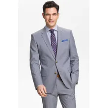 tuxedo for men business suits for groom wear light gray custom made suit dinner dress for wedding